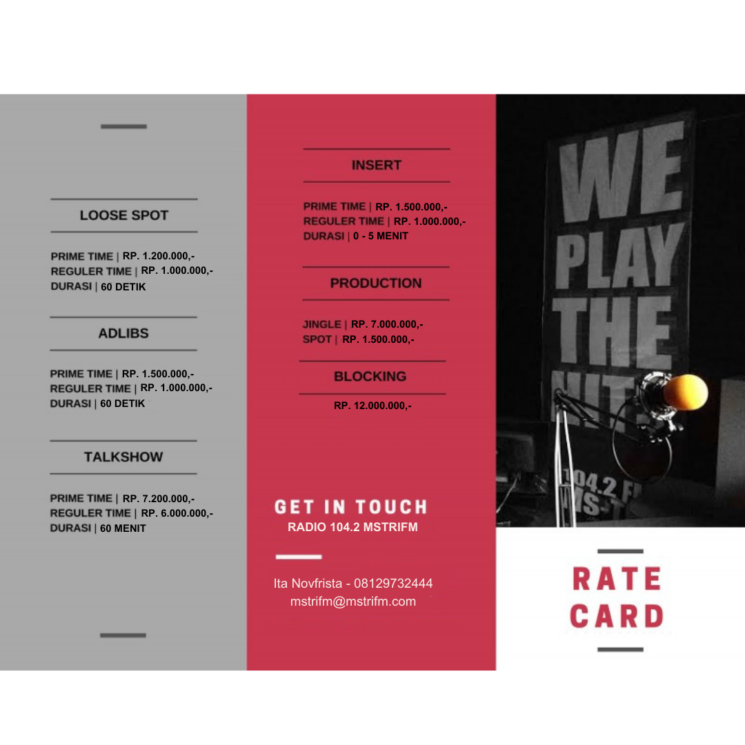 Rate Card New